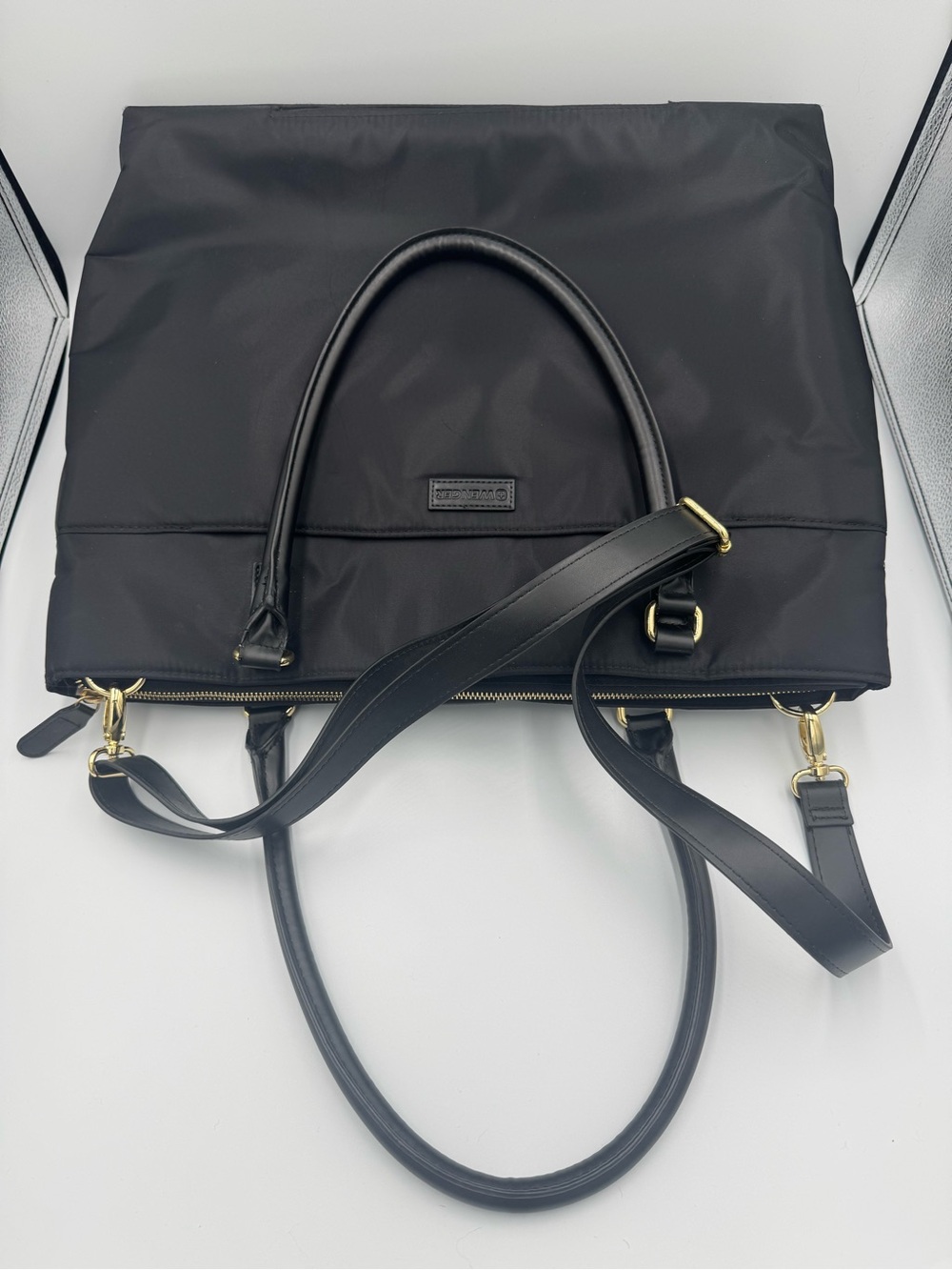 Wenger- Victorinox Travel Gear AG, Black Women’s Tote Bag with Gold Accents